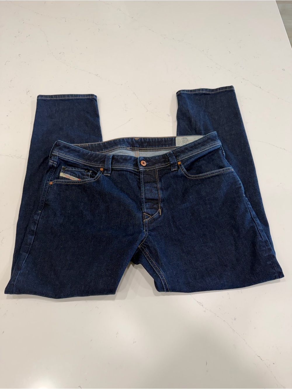 Diesel Men's Dark Blue Larkee-Beex Jeans - 36x30
